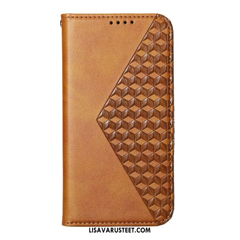 Nahkakotelo Samsung Galaxy S26 Kohokuvioitu Geometria