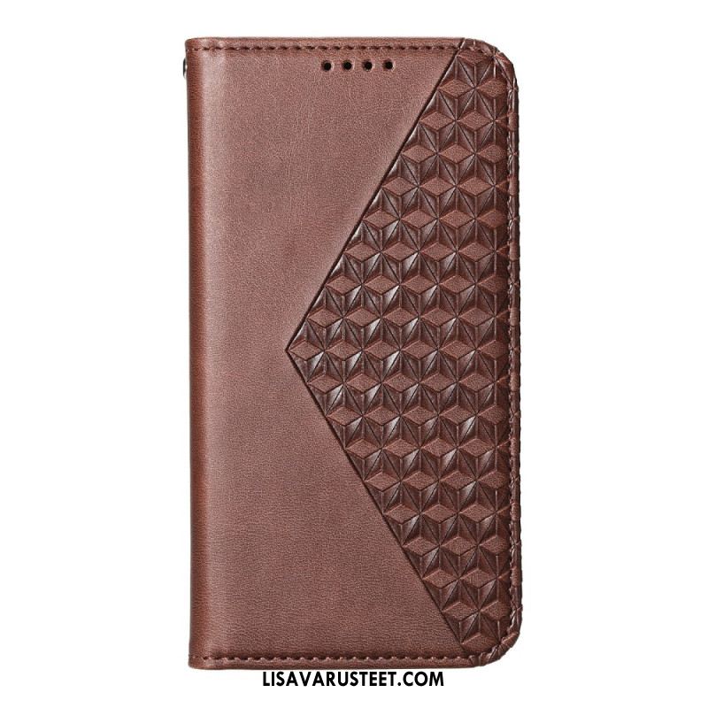 Nahkakotelo Samsung Galaxy S26 Kohokuvioitu Geometria