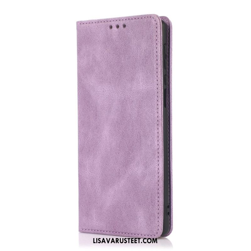 Nahkakotelo Samsung Galaxy S26 Mokkanahkakuvioinen Suojakuori