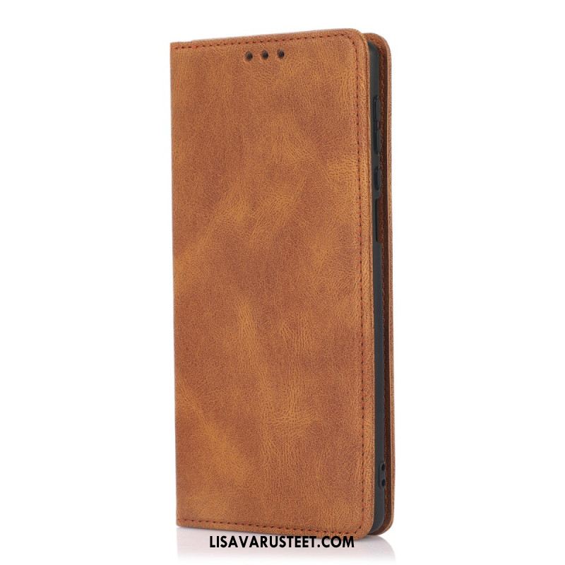 Nahkakotelo Samsung Galaxy S26 Mokkanahkakuvioinen Suojakuori