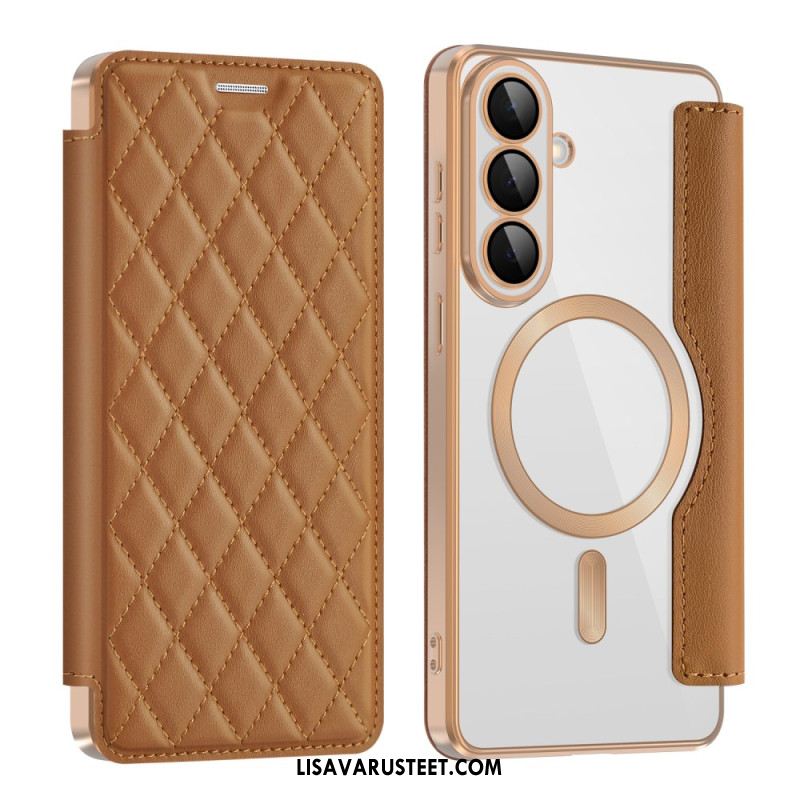 Nahkakotelo Samsung Galaxy S26 Rfid-korttikotelo Ja Pehmustettu Linssinsuojus