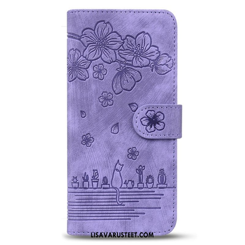 Nahkakotelo Samsung Galaxy Z Fold 7 Kissanäkymä