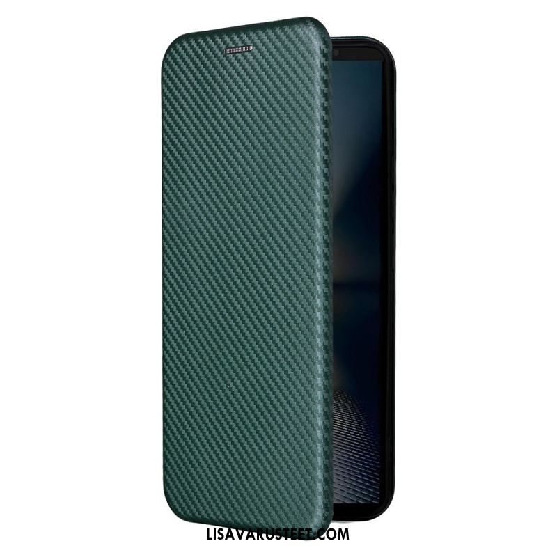 Nahkakotelo Sony Xperia 1 Vii Hiilikuitu