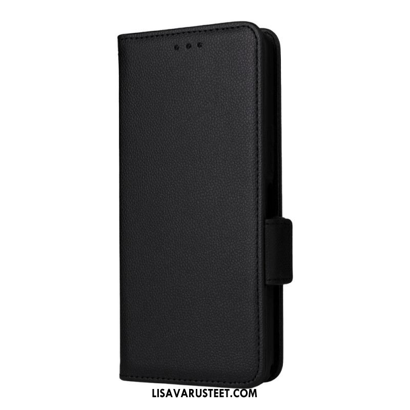 Nahkakotelo Sony Xperia 1 Vii Litsikuvio Hihnalla