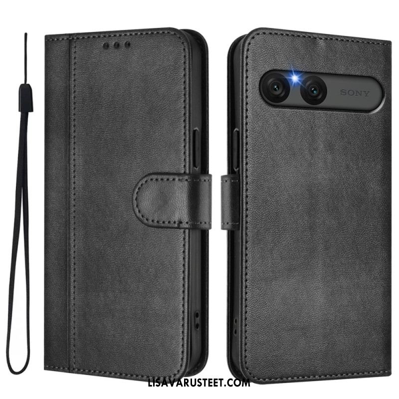 Nahkakotelo Sony Xperia 10 Vii Retrotyylinen