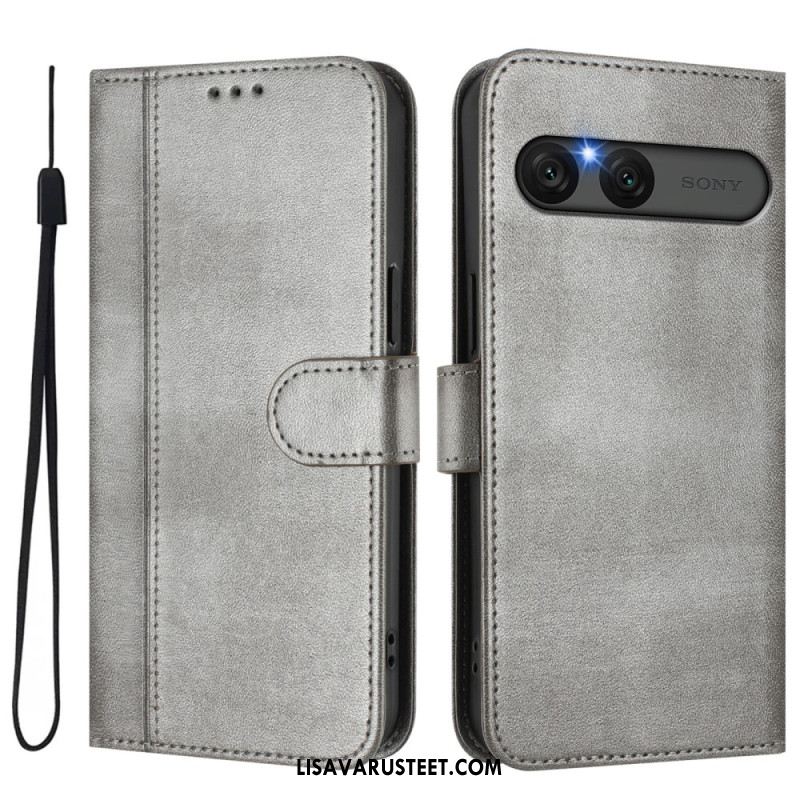 Nahkakotelo Sony Xperia 10 Vii Retrotyylinen