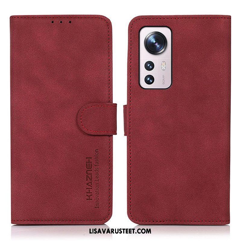 Nahkakotelo Xiaomi 12 Pro Khazneh Fashion Leather Effect