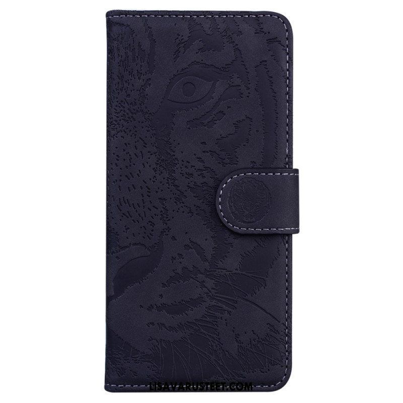 Nahkakotelo Xiaomi 13 Pro Suojaketju Kuori Strappy Tiger Print