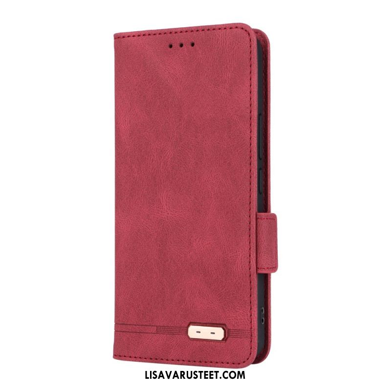 Nahkakotelo Xiaomi 15 Lompakko Metallisella Koristeella