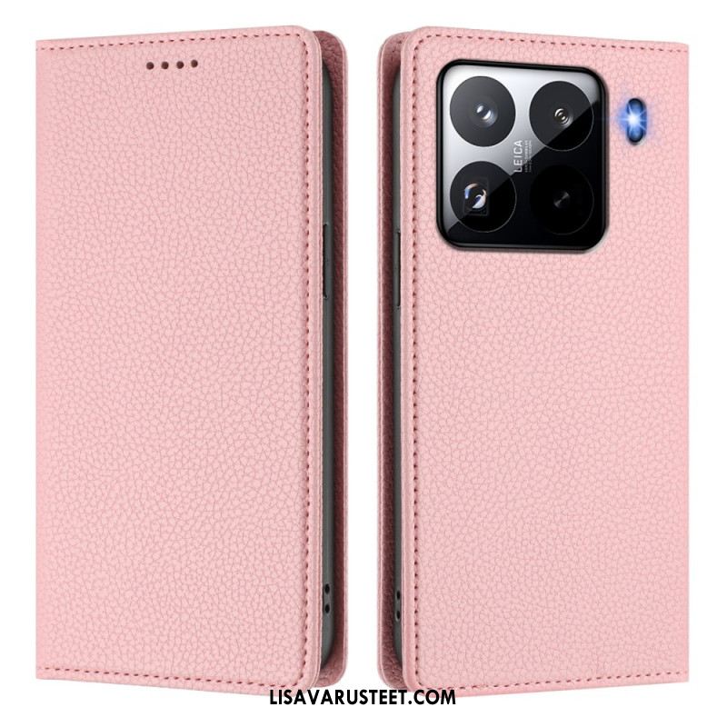 Nahkakotelo Xiaomi 15 Pro Rfid-suojattu Tekonahka