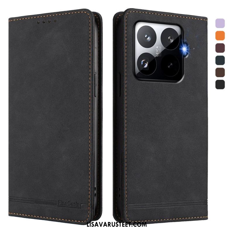 Nahkakotelo Xiaomi 15t Pro Rfid-suojattu