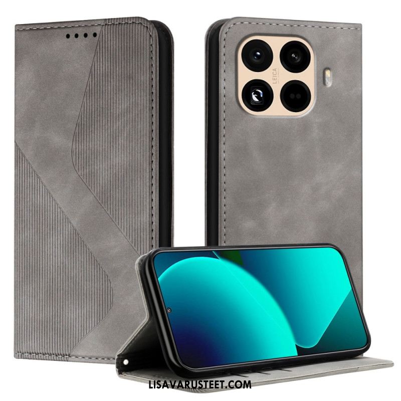 Nahkakotelo Xiaomi 15t Pro S-muotoinen