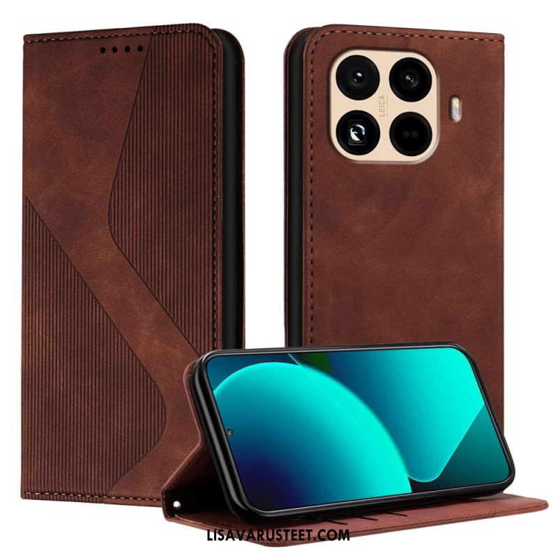 Nahkakotelo Xiaomi 15t Pro S-muotoinen