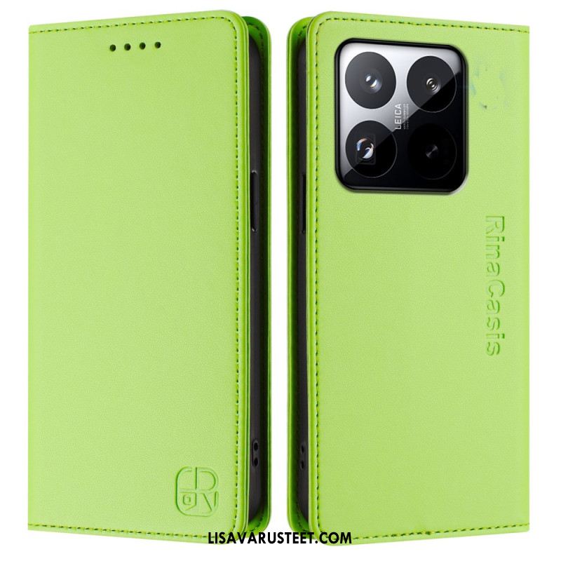 Nahkakotelo Xiaomi 15t Rfid-lompakko