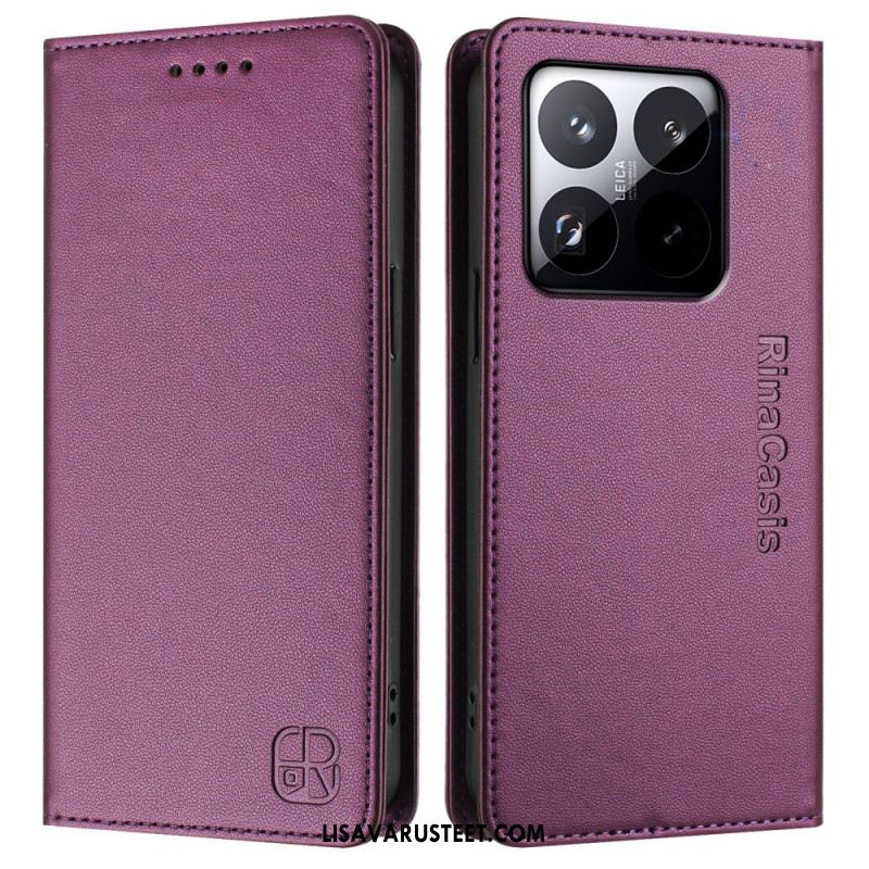 Nahkakotelo Xiaomi 15t Rfid-lompakko