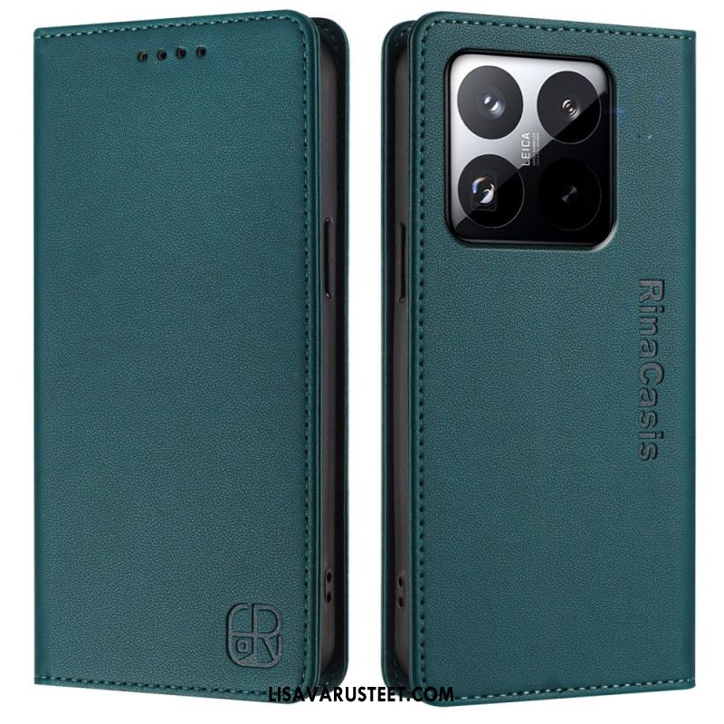 Nahkakotelo Xiaomi 15t Rfid-lompakko