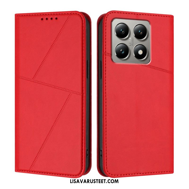 Nahkakotelo Xiaomi 15t Viivat Suojakuori