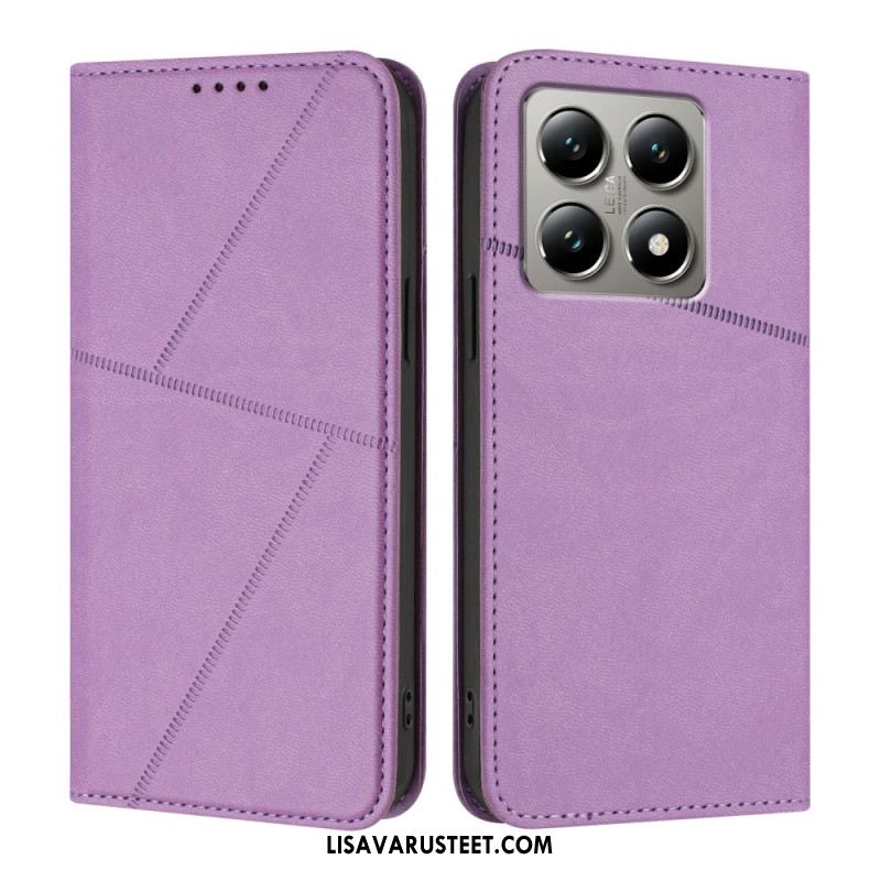 Nahkakotelo Xiaomi 15t Viivat Suojakuori