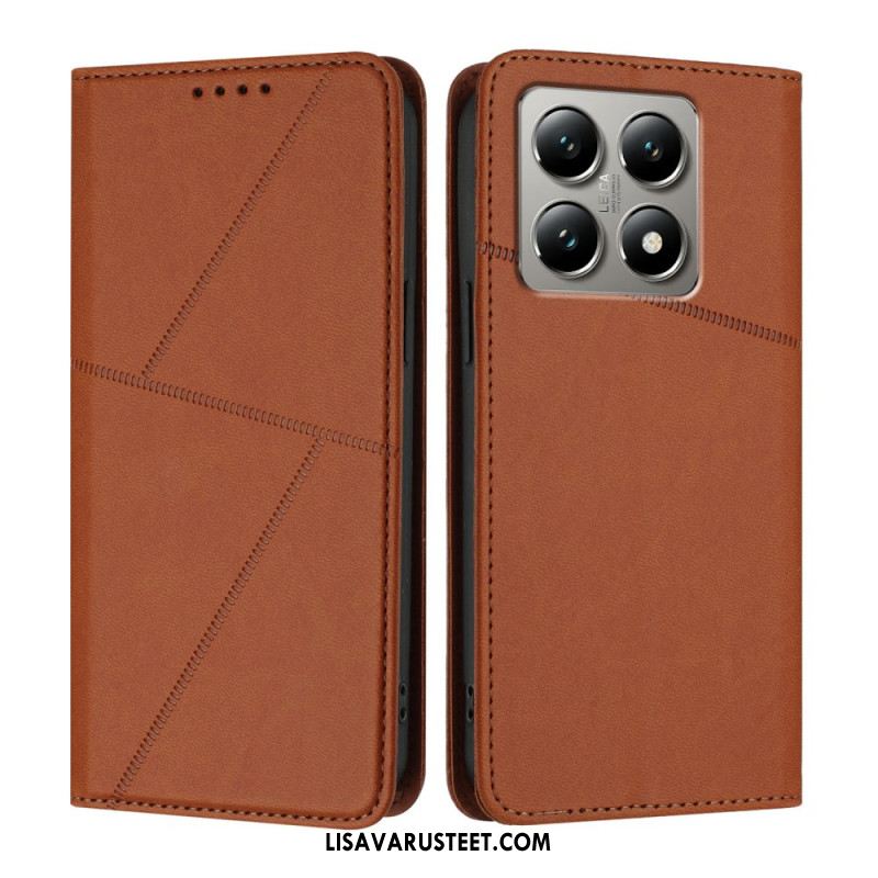 Nahkakotelo Xiaomi 15t Viivat Suojakuori