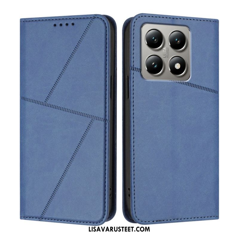 Nahkakotelo Xiaomi 15t Viivat Suojakuori