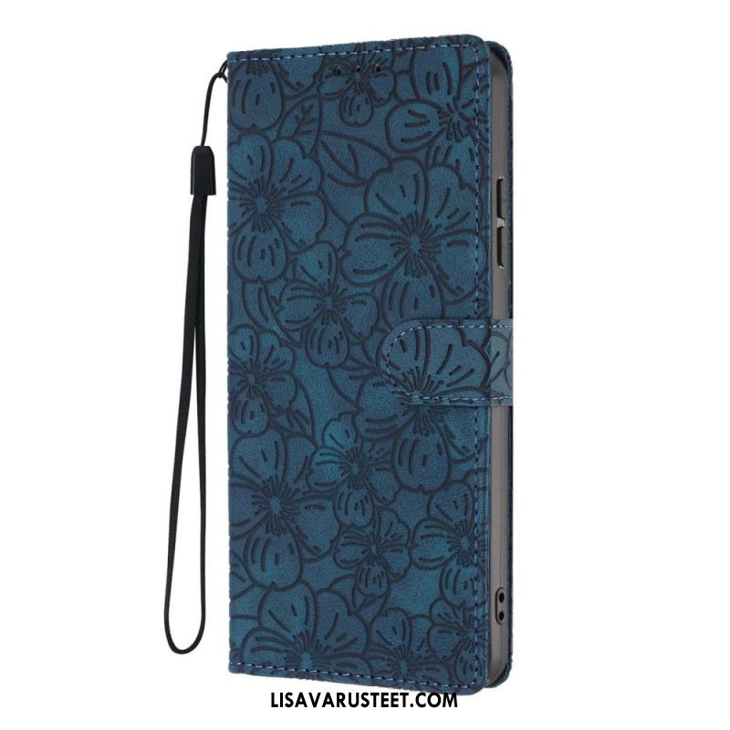 Nahkakotelo Xiaomi 17 Kukkakuvio