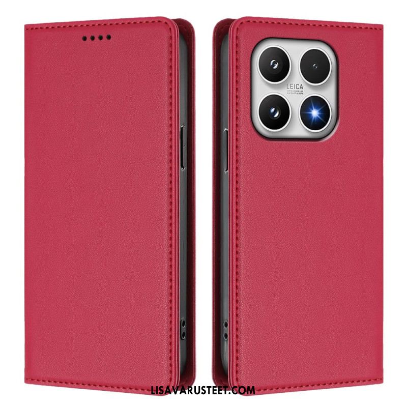 Nahkakotelo Xiaomi 17 Magneettinen Suljin Ja Rfid-suojaus