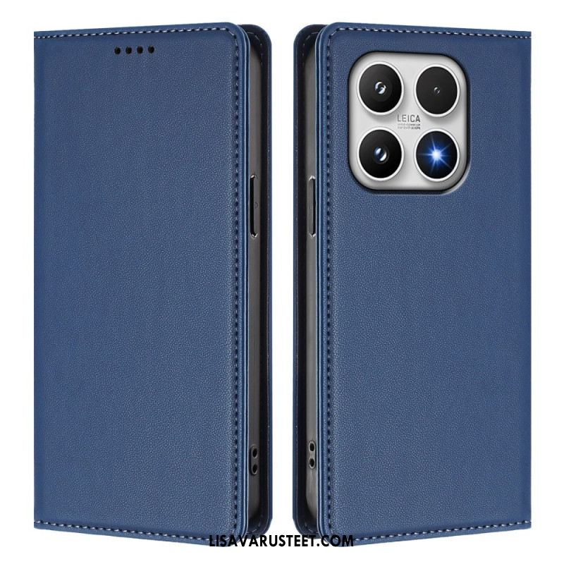 Nahkakotelo Xiaomi 17 Magneettinen Suljin Ja Rfid-suojaus