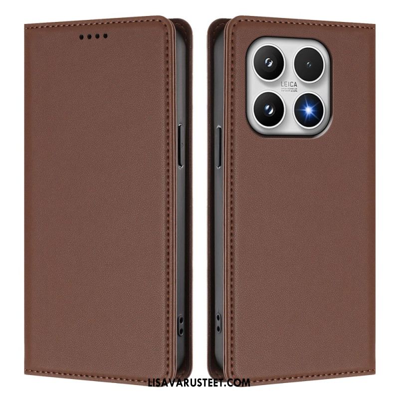 Nahkakotelo Xiaomi 17 Magneettinen Suljin Ja Rfid-suojaus