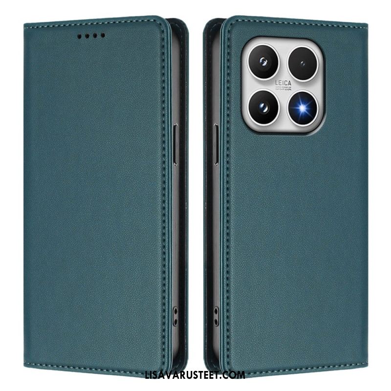 Nahkakotelo Xiaomi 17 Magneettinen Suljin Ja Rfid-suojaus