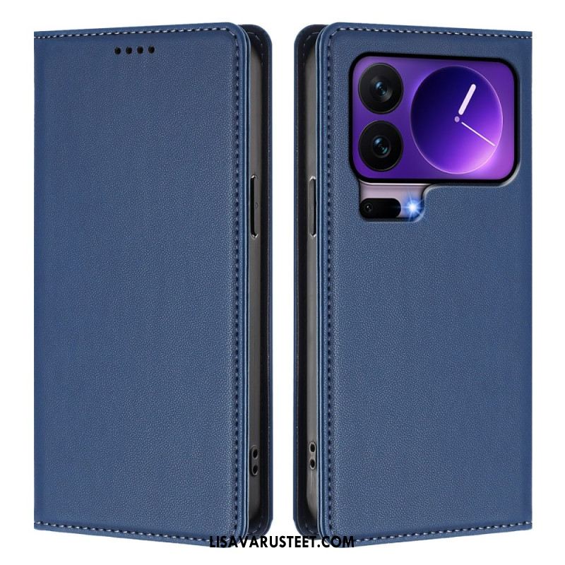 Nahkakotelo Xiaomi 17 Pro Magneettinen Suljin Ja Rfid-suojaus