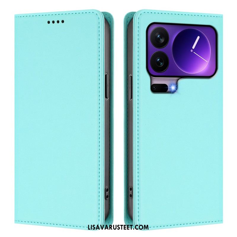 Nahkakotelo Xiaomi 17 Pro Magneettinen Suljin Ja Rfid-suojaus