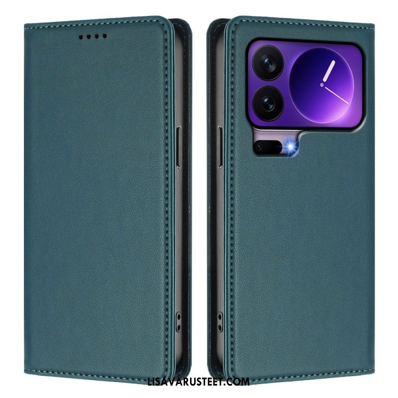 Nahkakotelo Xiaomi 17 Pro Magneettinen Suljin Ja Rfid-suojaus