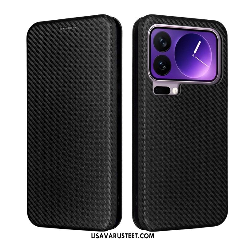 Nahkakotelo Xiaomi 17 Pro Max Hiilikuitu