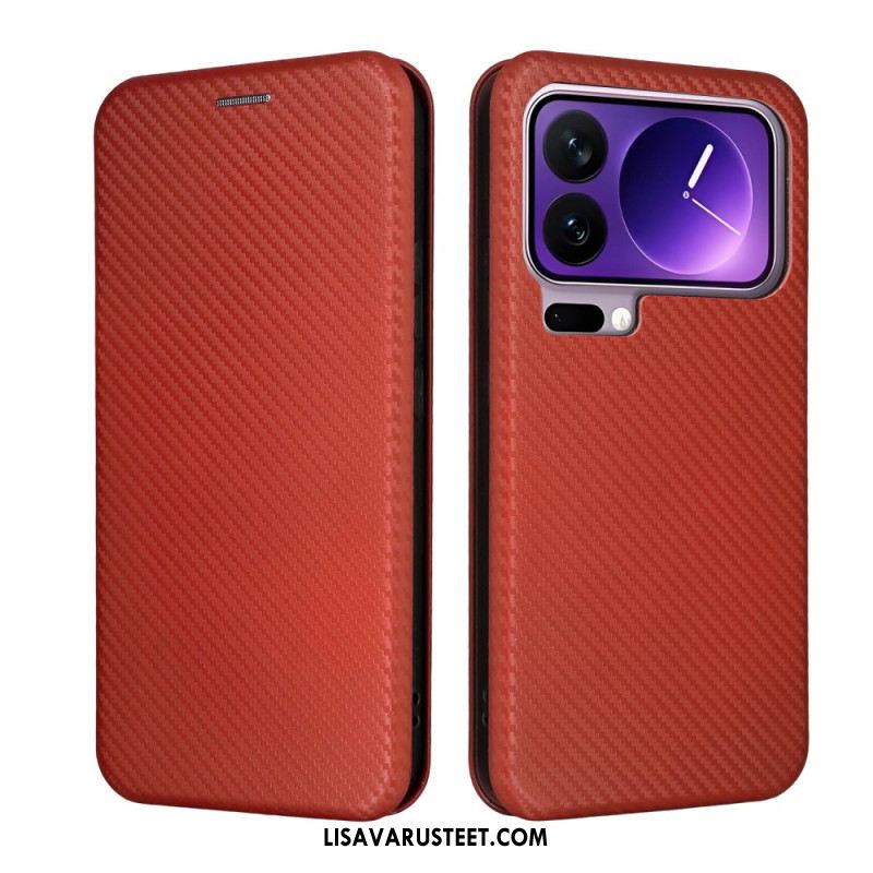 Nahkakotelo Xiaomi 17 Pro Max Hiilikuitu