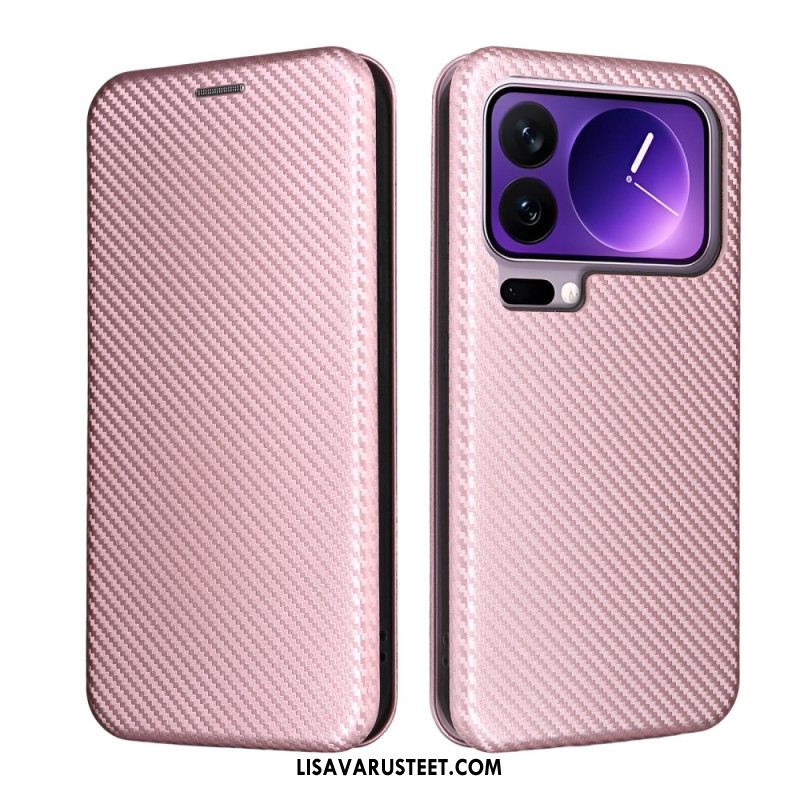 Nahkakotelo Xiaomi 17 Pro Max Hiilikuitu