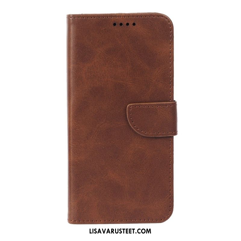 Nahkakotelo Xiaomi 17 Pro Max Jalusta Ja Magneettinen Suljin