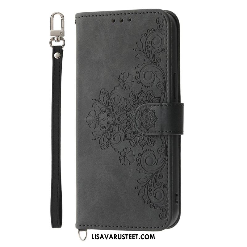 Nahkakotelo Xiaomi 17 Pro Max Pitsi Hihnalla Ja Olkahihnalla