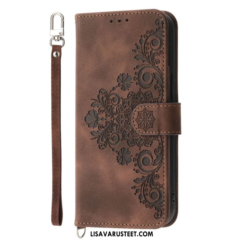 Nahkakotelo Xiaomi 17 Pro Max Pitsi Hihnalla Ja Olkahihnalla