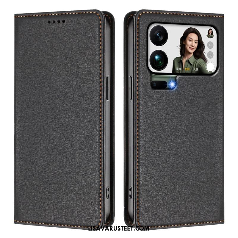 Nahkakotelo Xiaomi 17 Pro Max Puhelinkuoret Magneettinen Suljin Ja Rfid-suojaus