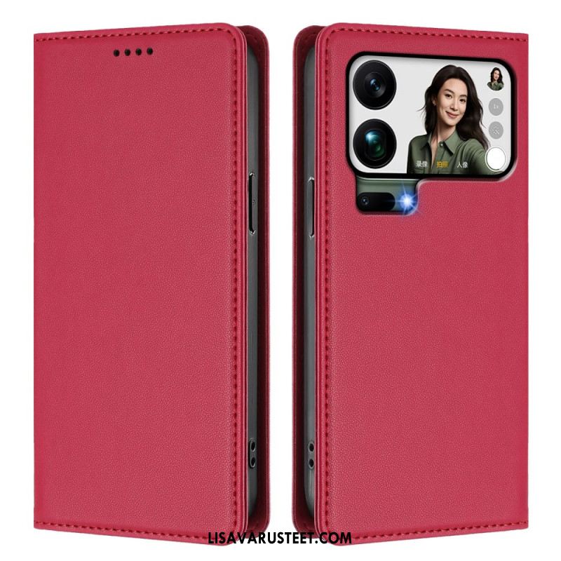 Nahkakotelo Xiaomi 17 Pro Max Puhelinkuoret Magneettinen Suljin Ja Rfid-suojaus