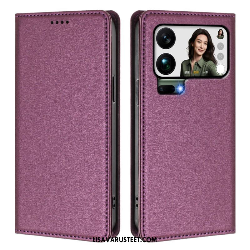 Nahkakotelo Xiaomi 17 Pro Max Puhelinkuoret Magneettinen Suljin Ja Rfid-suojaus