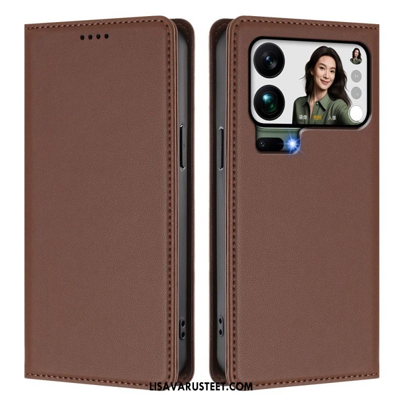 Nahkakotelo Xiaomi 17 Pro Max Puhelinkuoret Magneettinen Suljin Ja Rfid-suojaus