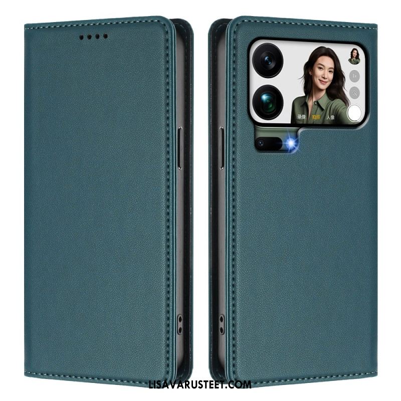 Nahkakotelo Xiaomi 17 Pro Max Puhelinkuoret Magneettinen Suljin Ja Rfid-suojaus