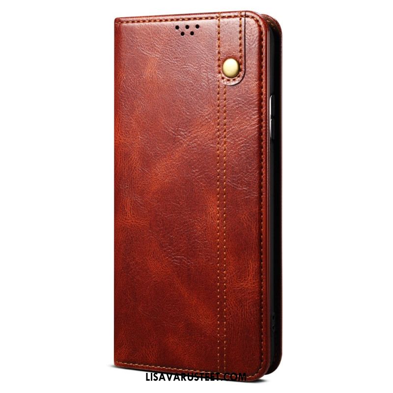 Nahkakotelo Xiaomi 17 Pro Vahattu Keinonahka Suojakuori