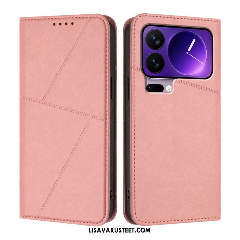 Nahkakotelo Xiaomi 17 Pro Viivakuvio