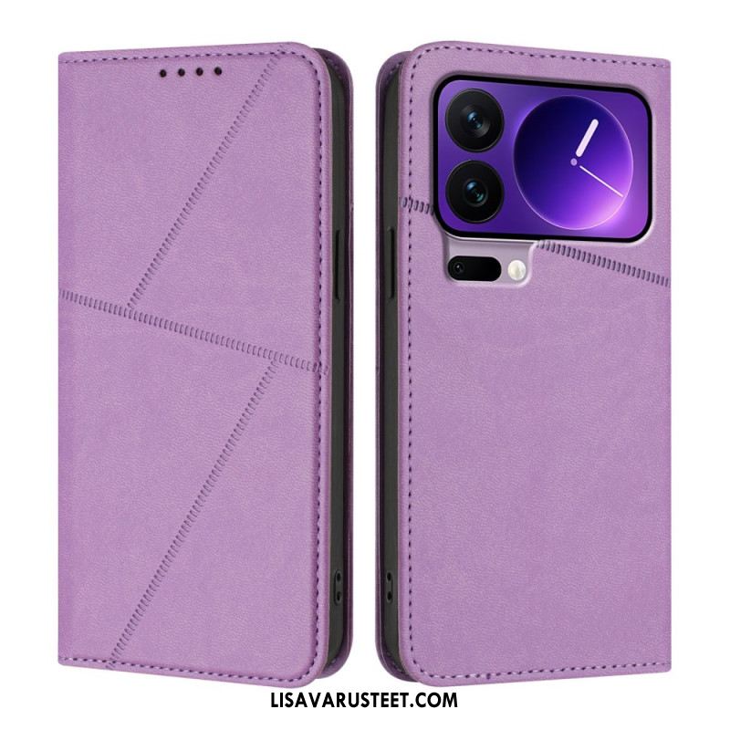 Nahkakotelo Xiaomi 17 Pro Viivakuvio