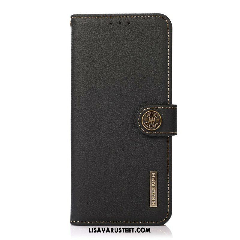 Nahkakotelo Xiaomi Redmi Note 10 5G Khazneh Rfid Aitoa Nahkaa