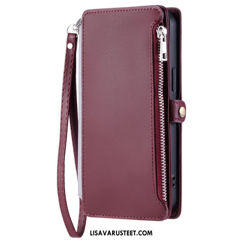 Nahkakotelo Xiaomi Redmi Note 14 4g 8 Kortin Lokeron Lompakko