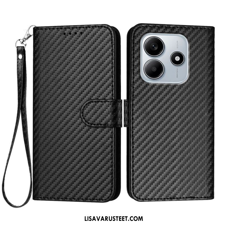 Nahkakotelo Xiaomi Redmi Note 14 5g Hiilikuitu