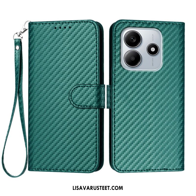 Nahkakotelo Xiaomi Redmi Note 14 5g Hiilikuitu